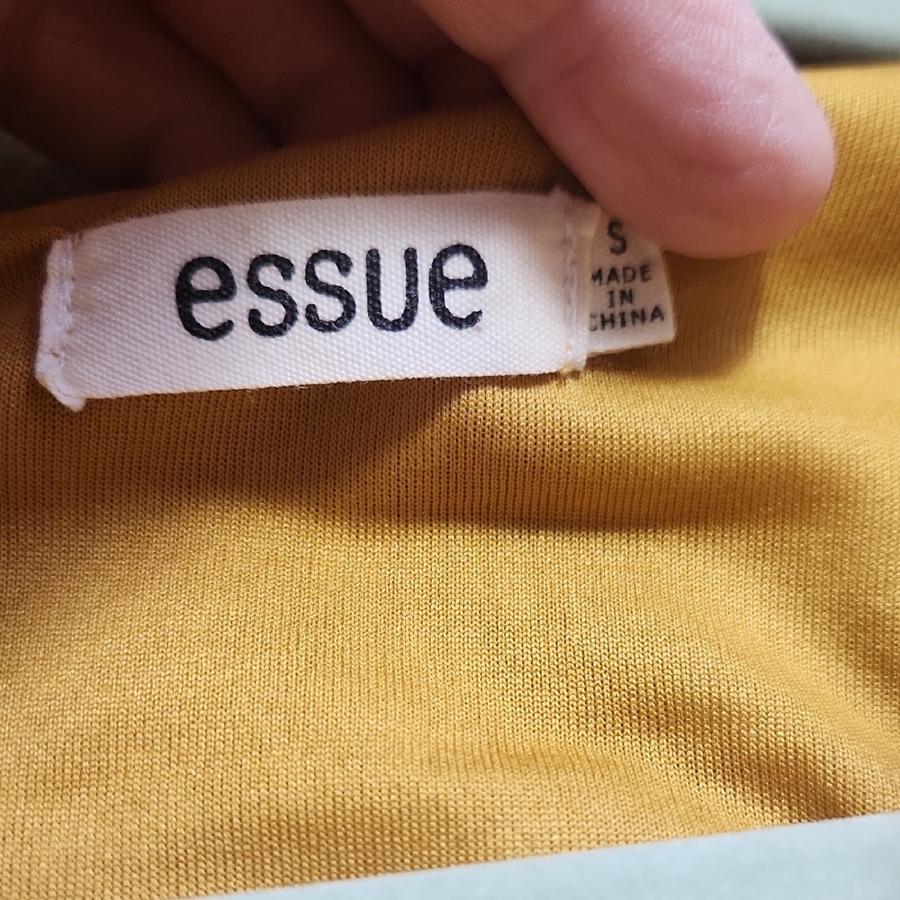 essue Mustard Yellow Floral Button-Front Midi Dress - Picture 2 of 11